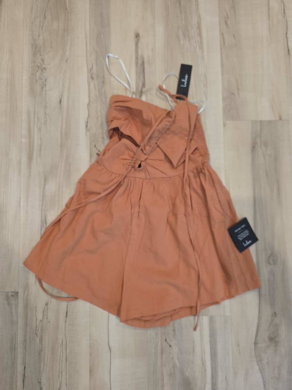 Lulu's Burnt Orange Strapless Romper‎ S NWT